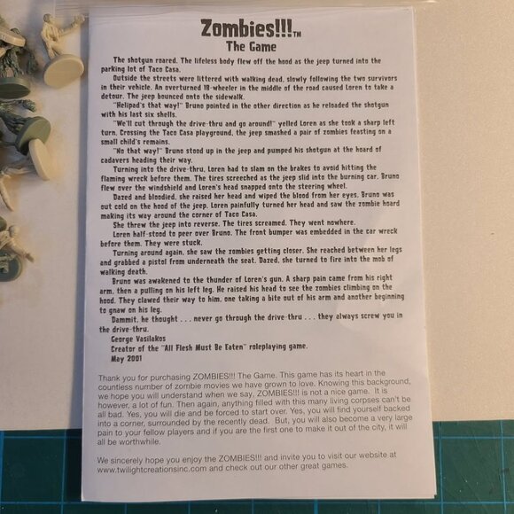 Twilight Creations Zombies Board Game - Picture 8 of 9